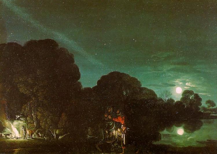  Adam  Elsheimer Flight into Egypt oil painting picture